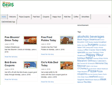 Tablet Screenshot of eatdrinkdeals.com